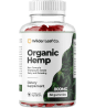 Single organic hemp gummies bottle